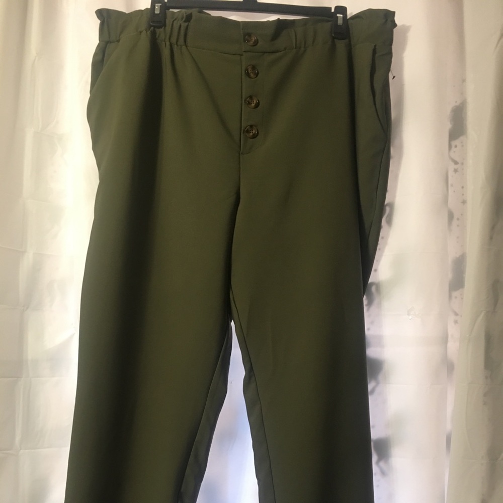 Dress pants slacks paperback waist plus size 3X